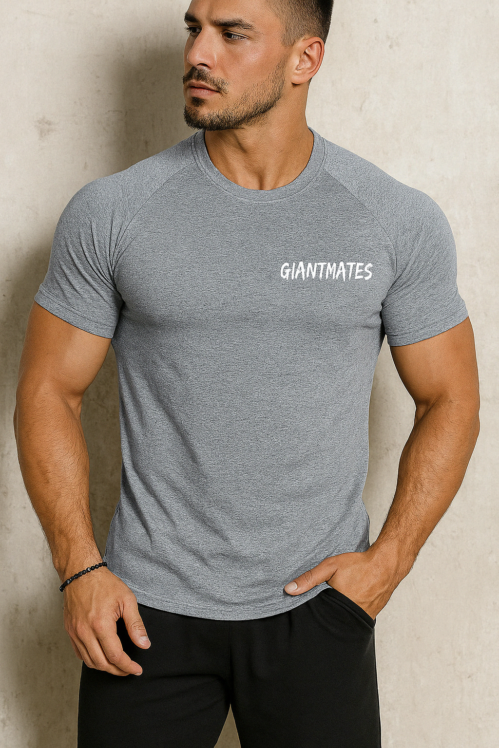 GiantMates Men’s Dri-Fit Shirt – Steel Grey Edition